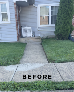 Before Epoxy Broadcast Sand Coating