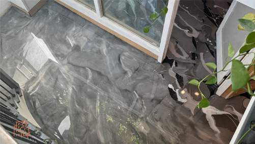 METALLIC Epoxy Flooring in a 600 sqft Basement | Installation by AD Technology